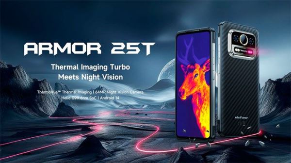 Представлен защищённый смартфон Ulefone Armor 25T с тепловизором